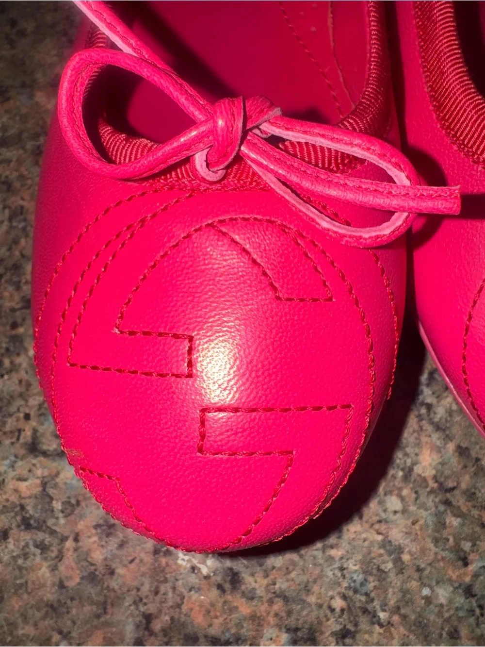 Gucci leather ballet