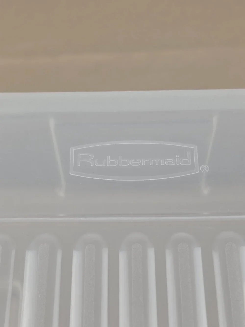 Vintage Rubbermaid Clear Plastic Snap Case Hinged Storage Container 2282 90’s