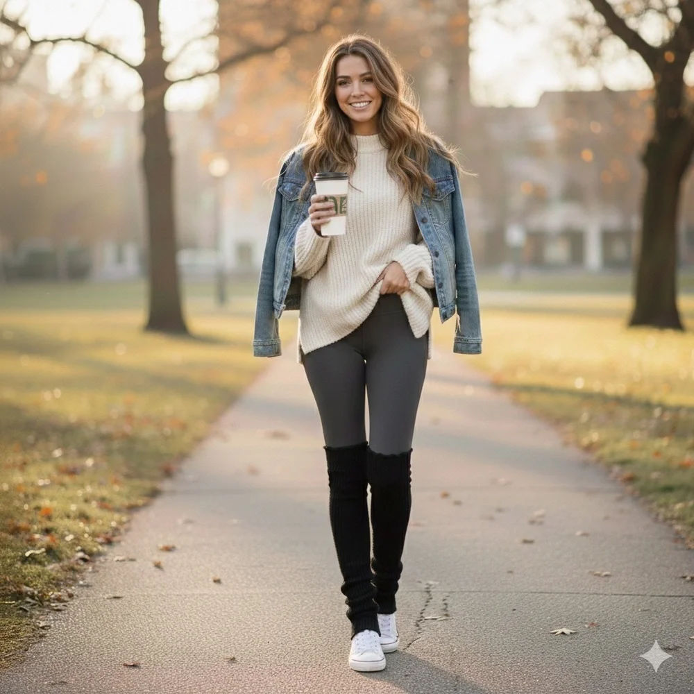 Women's Black Leg Warmers