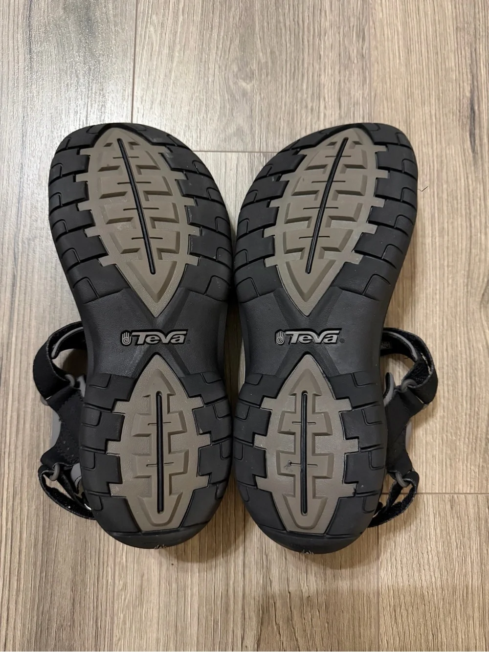 Teva Black Men's Sandal Footbed Label