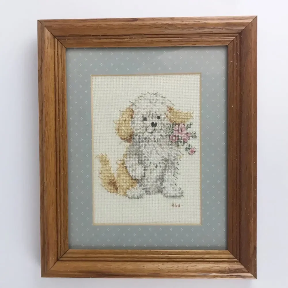 Vintage shaggy puppy