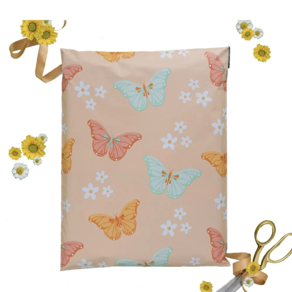 20 7.5x10.5 Pink Butterfly 🦋 Poly Mailers
