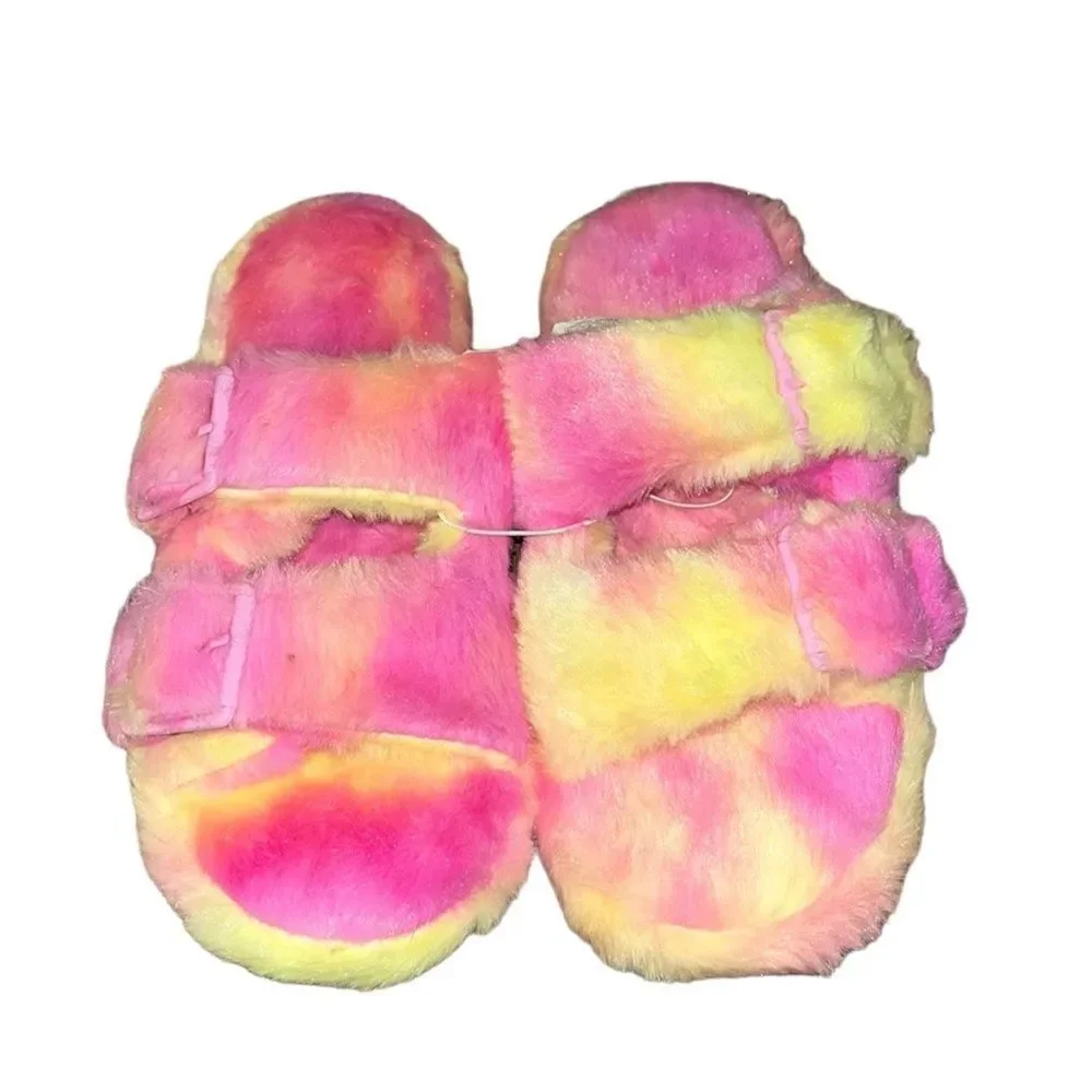Children’s Place X Sugar & Jade Allover Tie Dye Double Buckle Slippers