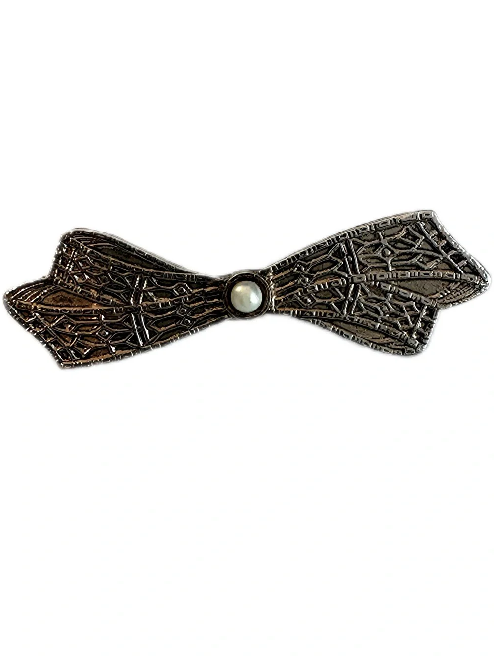 Vintage Art Deco Ribbon Bow Brooch Pin