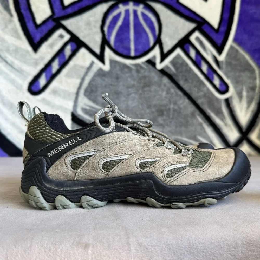 Size 7.5 - Merrell Chameleon 7 Limit Hiking Shoes Men's Dusty Olive J12781