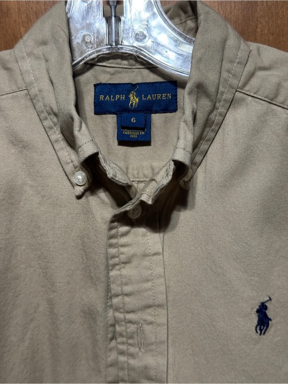 Ralph Lauren rear fabric size