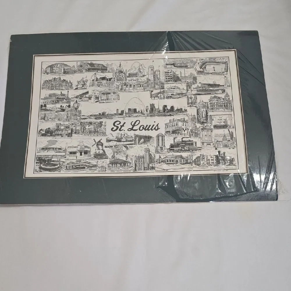 St. Louis Lithigraph Signed Copy‎ By Richard E. Long Print