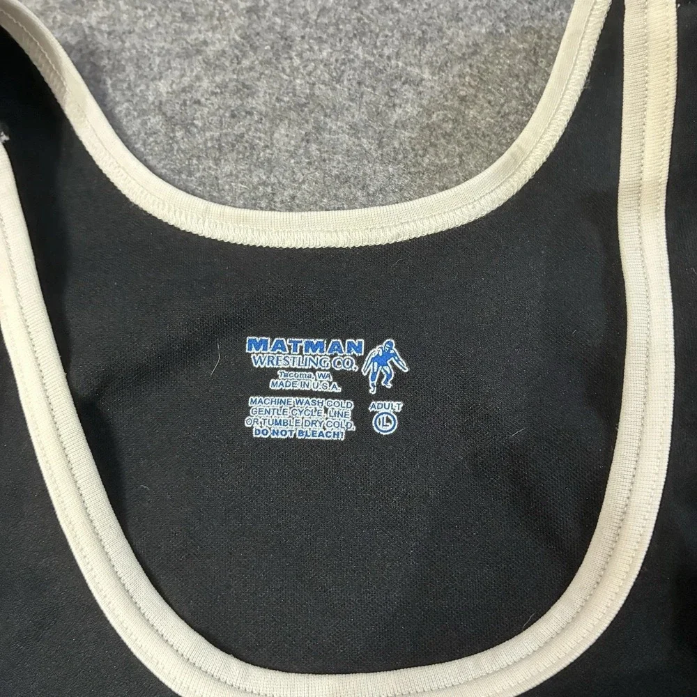 Inzer Advanced Designs Power Lifting Wrestling Singlet Size Large Black White