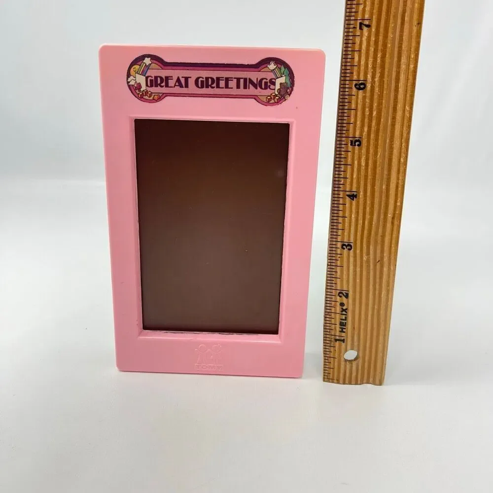 Vintage Tomy Great Greetings Card Maker 12 Plates 1978 No Pressing Tool