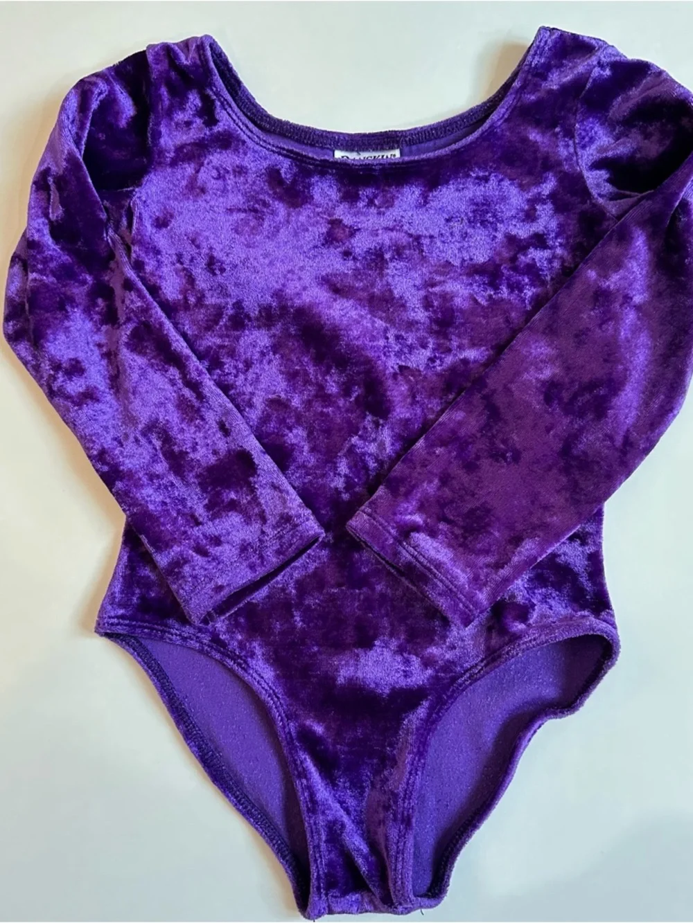 Danskin‎ Now Purple Velvet Long Sleeve Leotard Girls XXS