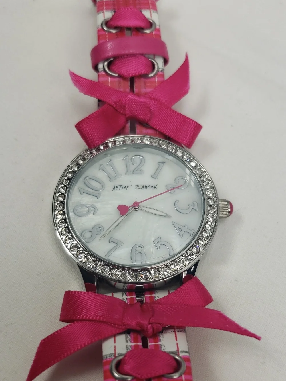 Betsey Johnson Pink Bow Watch - Working