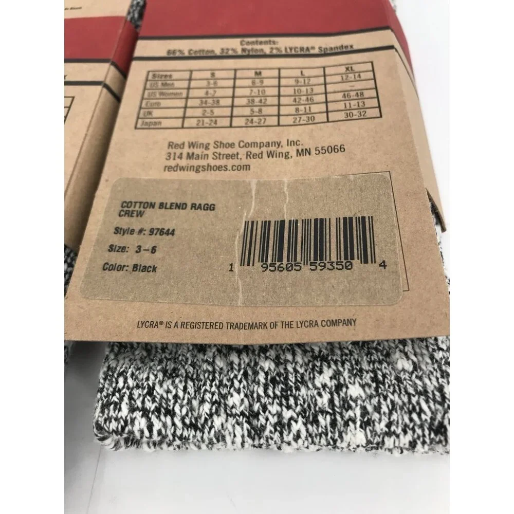 Red Wing Socks socks size shoes