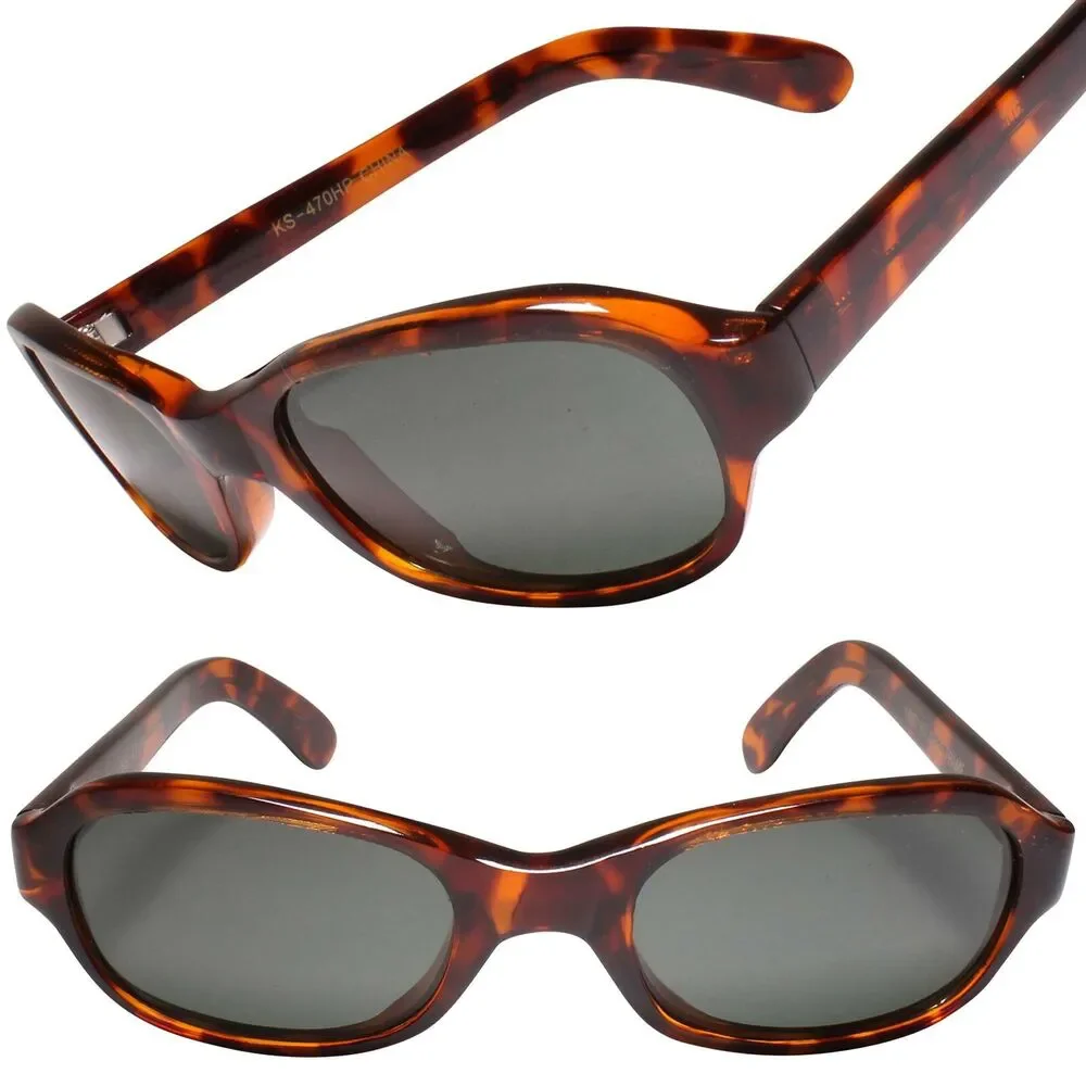 Old School Deadstock Classic Genuine Vintage Tortoise Small Rectangle Sunglasses