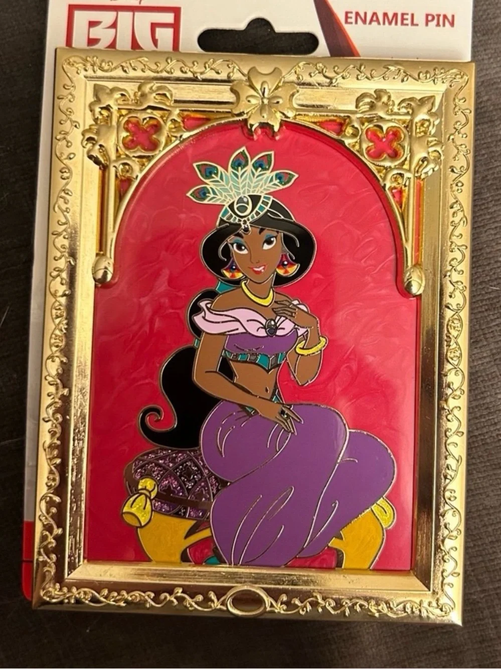 Disney Aladdin Jasmine framed fantasy pin