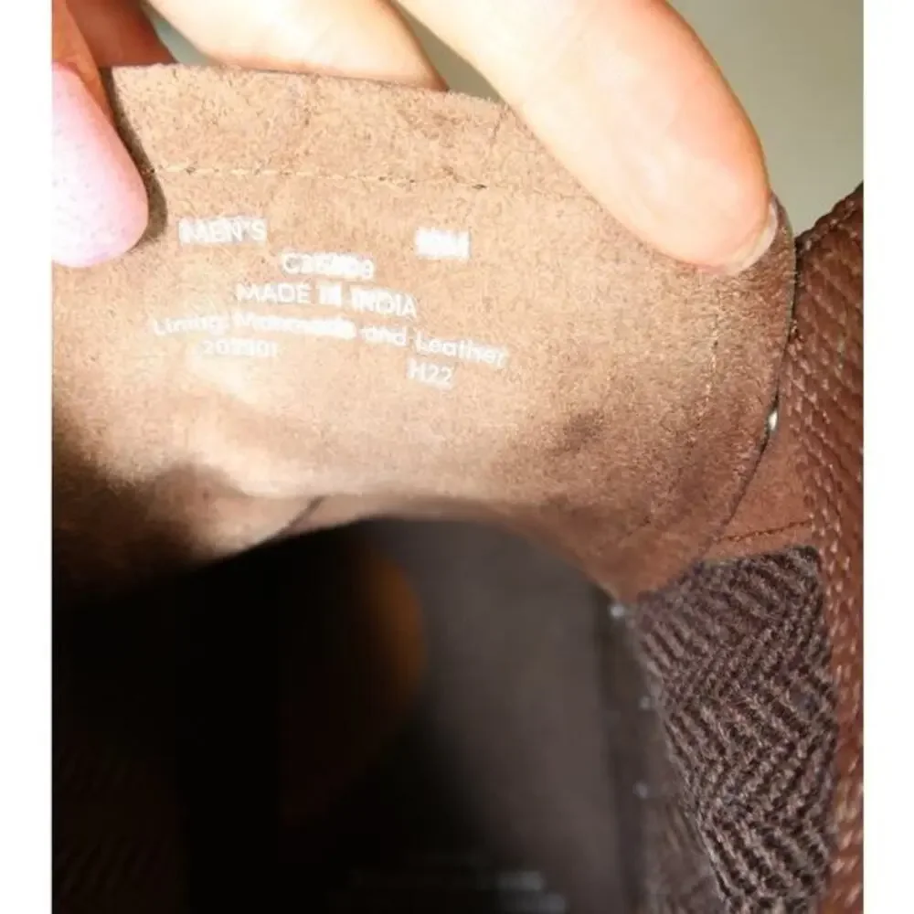 COLE‎ HAAN Mens Brown American Classics Round Toe Block Heel Leather Boots 10