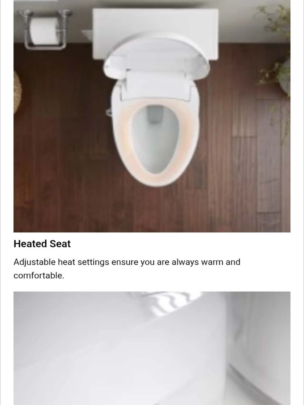 Kohler comfortable white