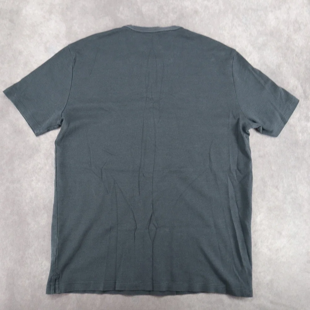 Banana Republic Shirt Mens XL Gray Stripe Luxe Touch Performance Tee T-Shirt