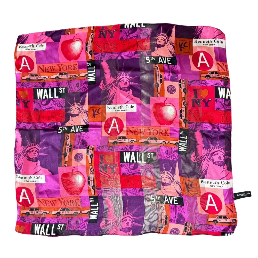 Kenneth Cole New York Big‎ Apple Scarf Pink