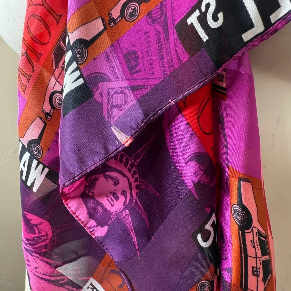 Kenneth Cole New York Big‎ Apple Scarf Pink
