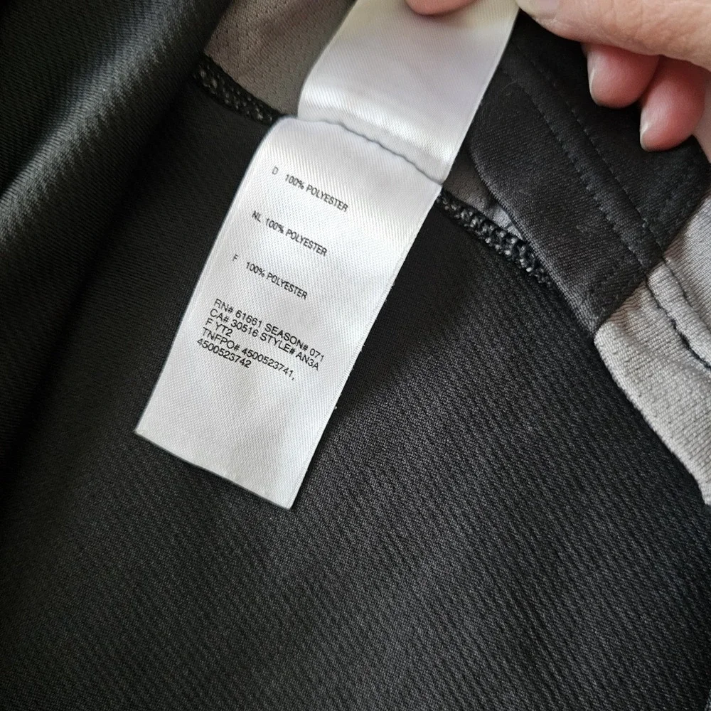 Mens M North Face VaporWick T-Shirt BlackGray Athletic‎ Performance Quick Dry
