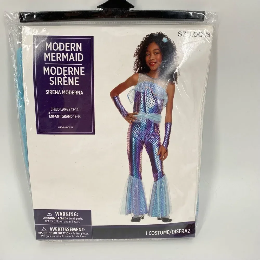 Kid’s Halloween Costume Modern Mermaid Costume size L