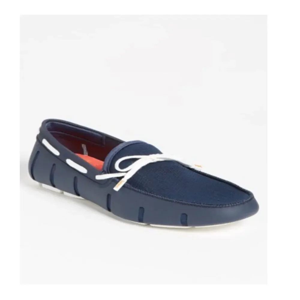 Swims Men's Braided Lace Up‎ Slip on Boat Shoes Loafers Blue
