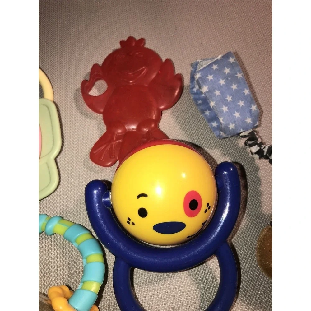 Lot 13 Baby Toys Rattles Teethers Fish Jingle Musical Sensory‎ Fisher Price Nuk