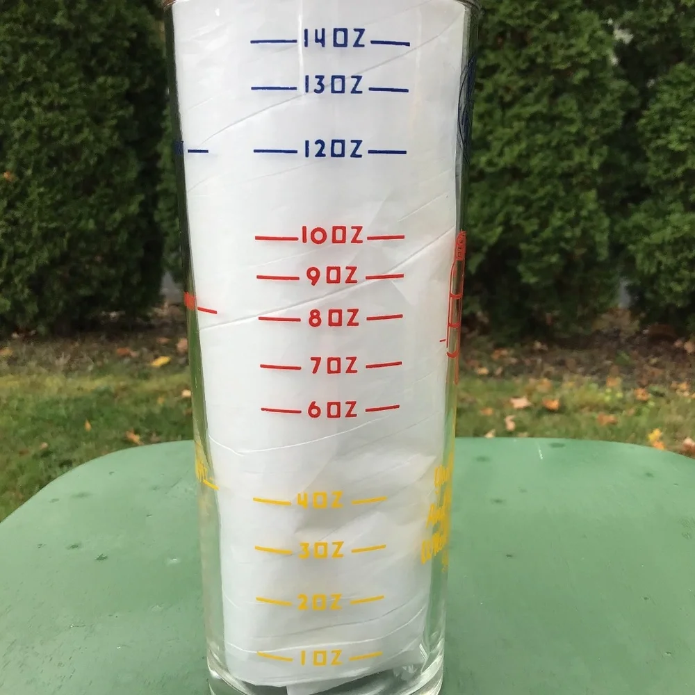 Vintage Libbey Union Made Measuring Glass Cocktail Mixing Barware
