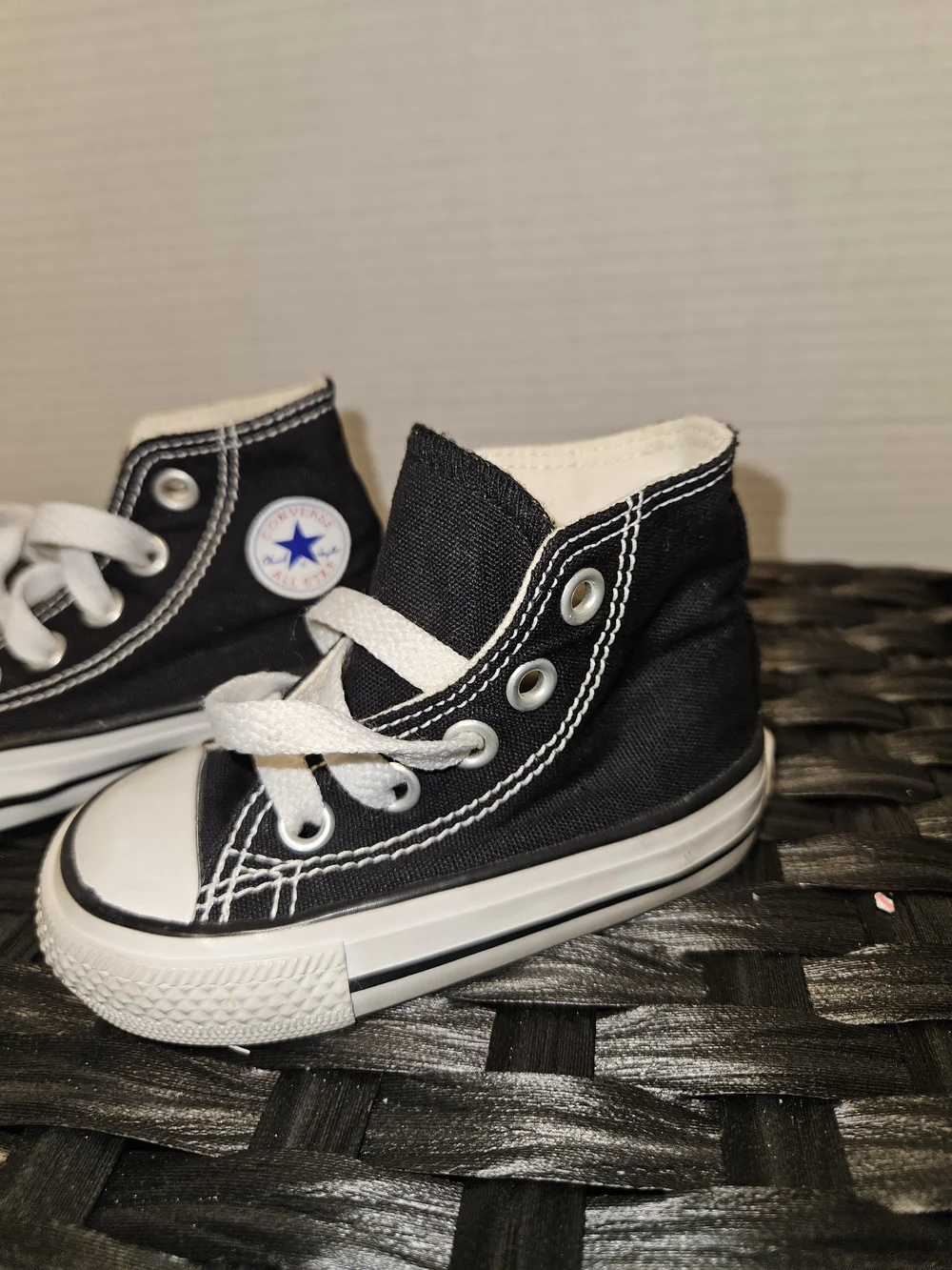 Converse Kids Black and White High-Top Sneakers