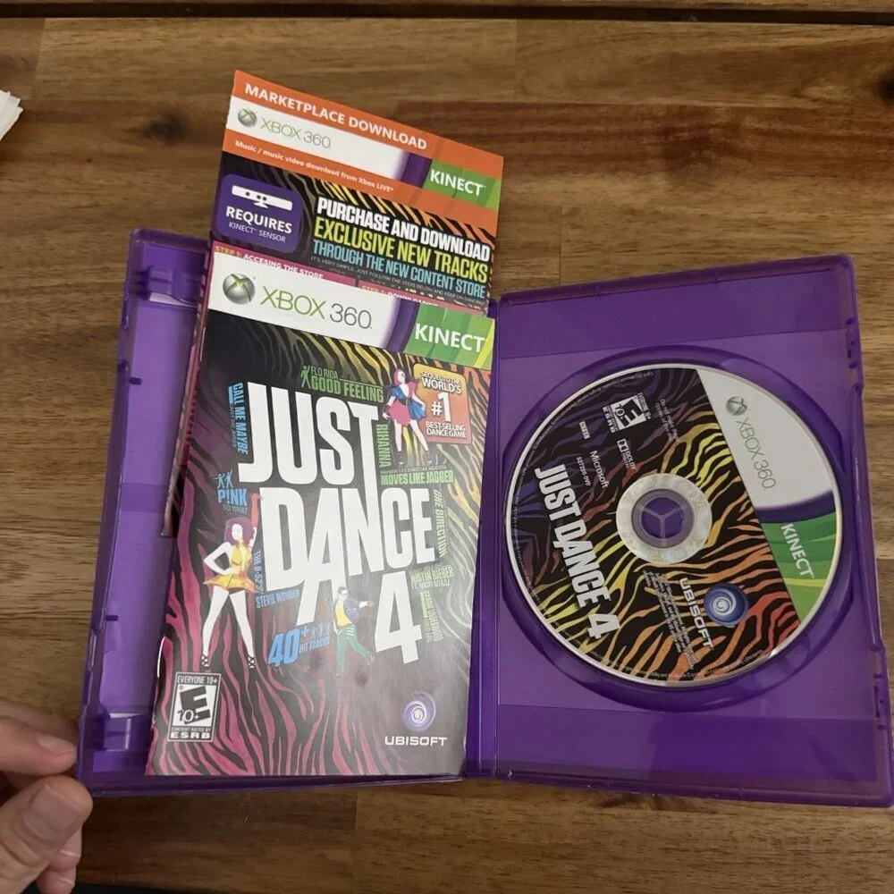 Just‎ Dance 4 (Microsoft Xbox 360, 2012) Kinect Game CIB Complete 40+ Tracks