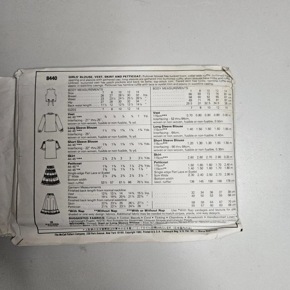 McCalls vintage 1983