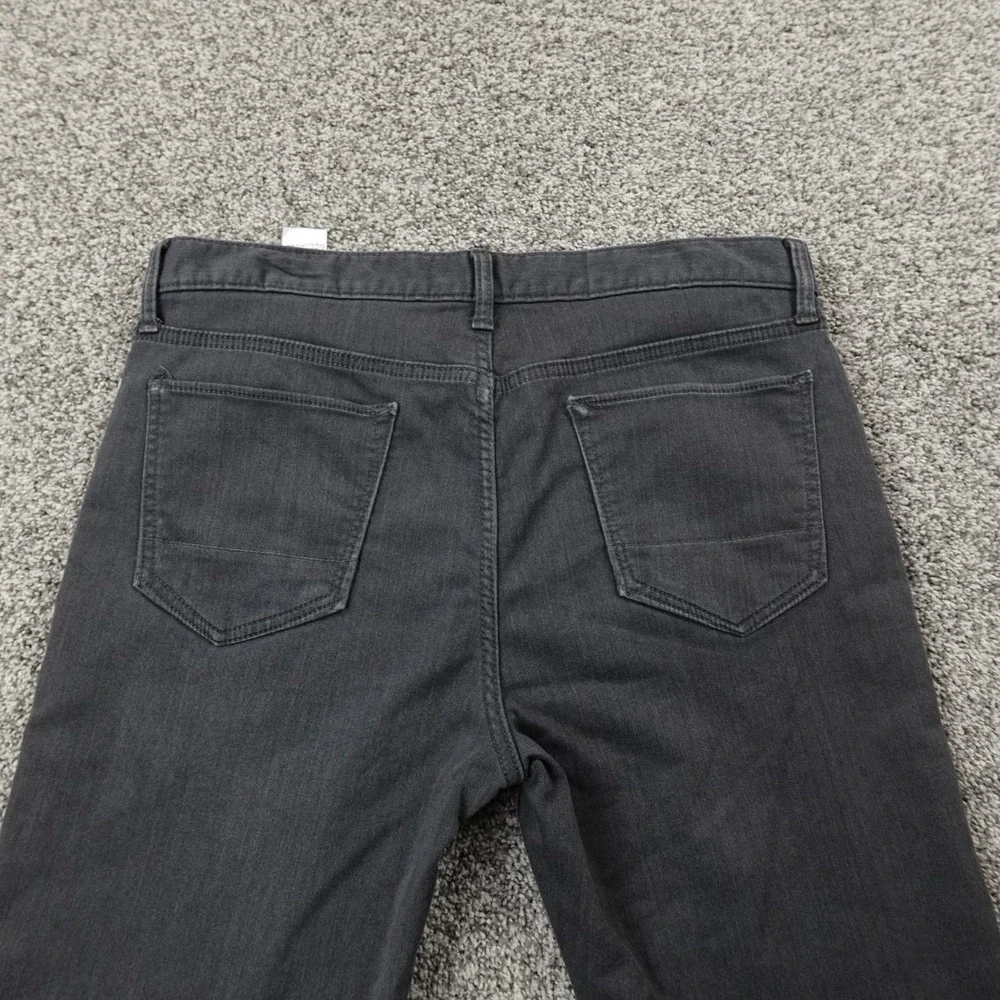 Banana‎ Republic Jeans Mens 34X32 Black Denim Pants Traveler Slim Stretch Preppy