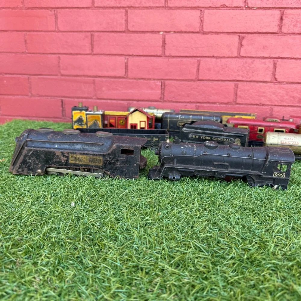 Vintage Marx Tin Litho Train Lot‎ Commodore Vanderbilt 999 NYC Reading PFE Rail