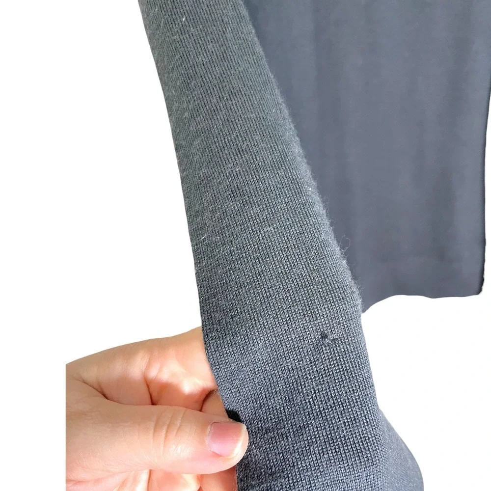 Banana Republic M Charcoal Grey Merino Wool Crewneck Sweater Minimalist‎ Preppy
