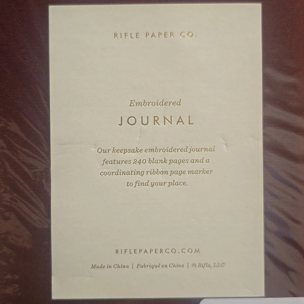❤️BUY 2 GET 1 FREE DEAL  Mini Embroidered Floral Journal, Retail $26.00 USD