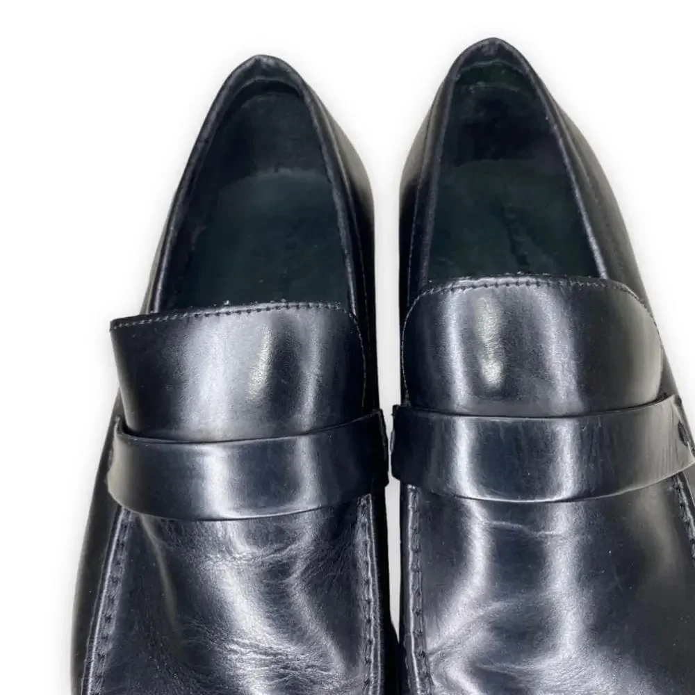 Zara black leather