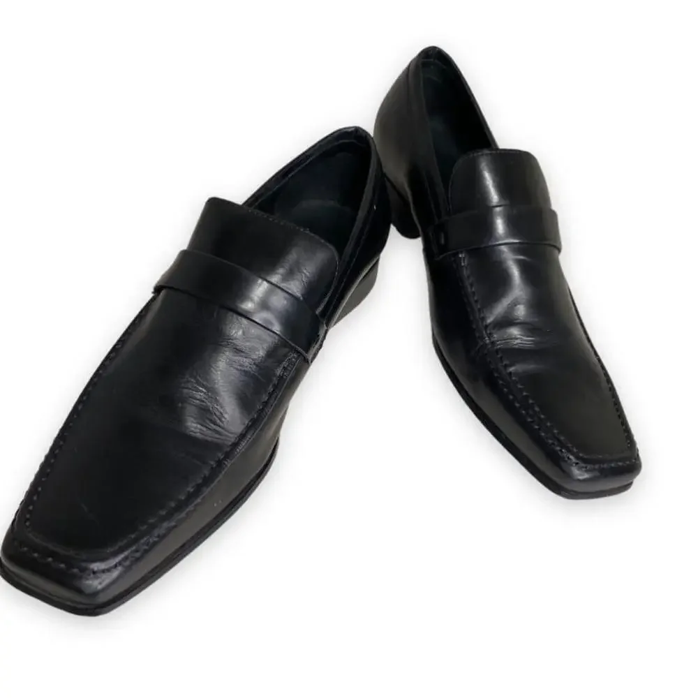 Zara black leather