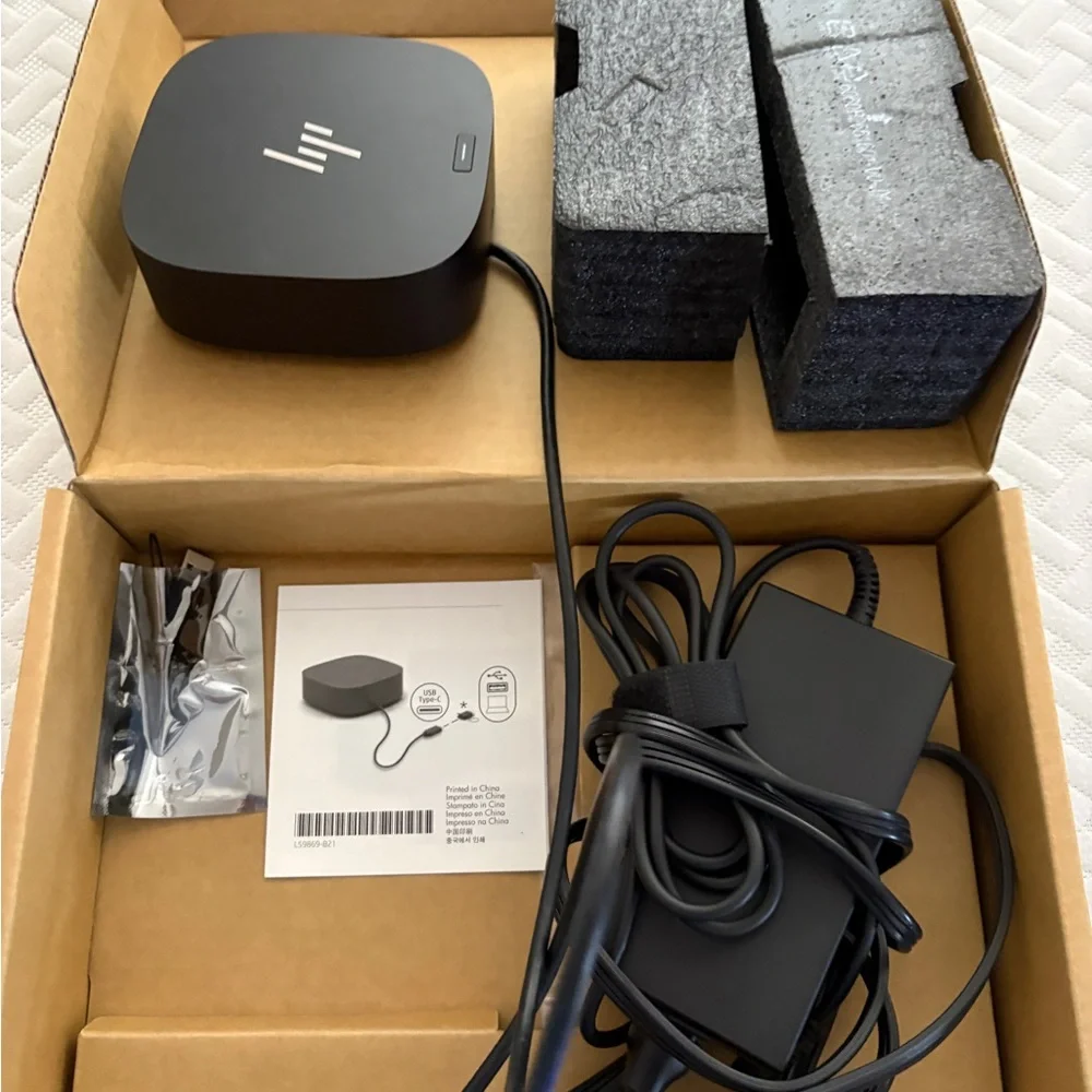 HP USB-C‎ G5 Dock Docking Station Kit with power cord New Tested