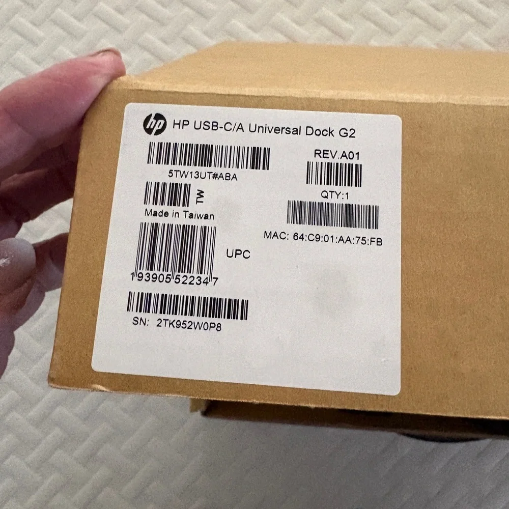 HP USB-C‎ G5 Dock Docking Station Kit with power cord New Tested