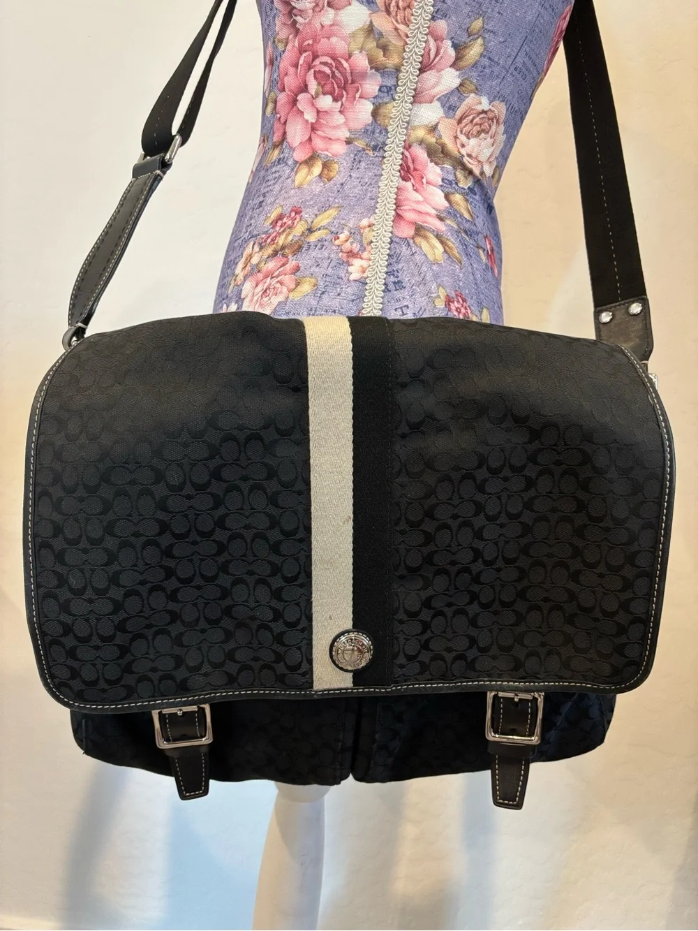 Coach sleek black