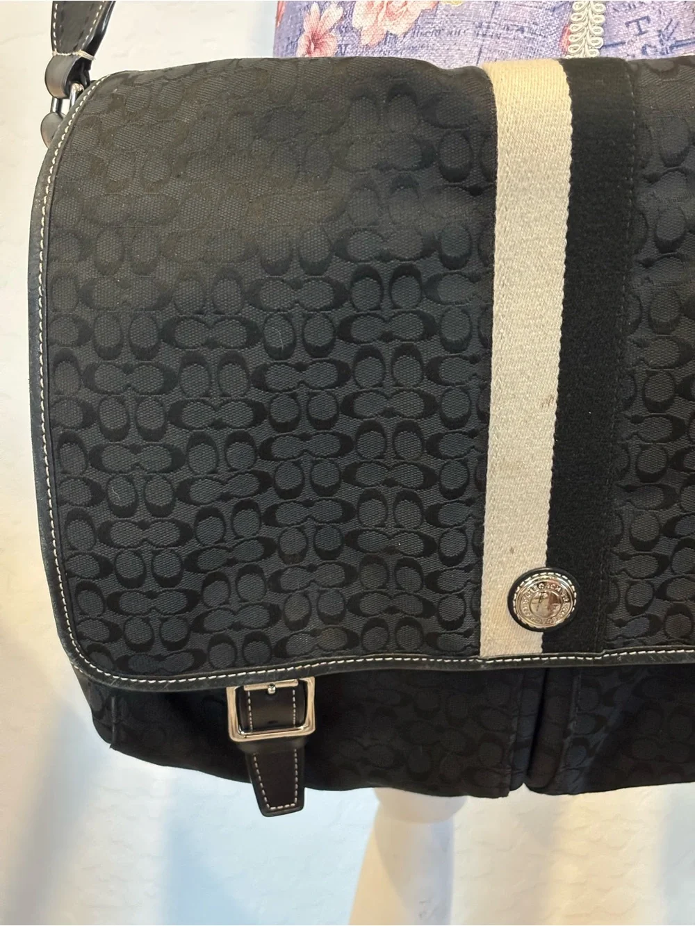 Coach sleek black