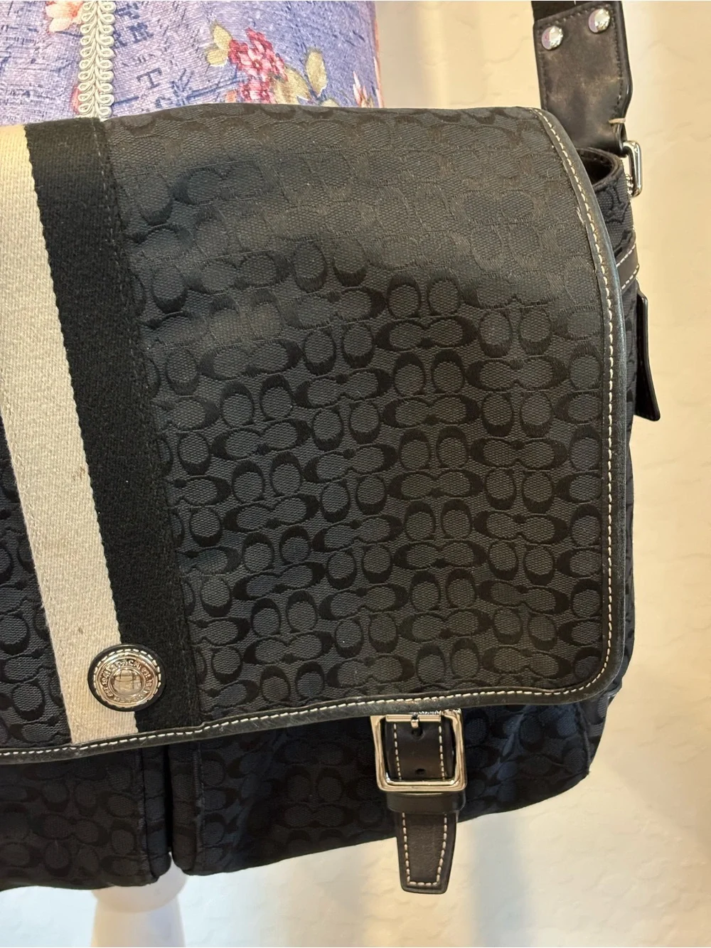 Coach sleek black