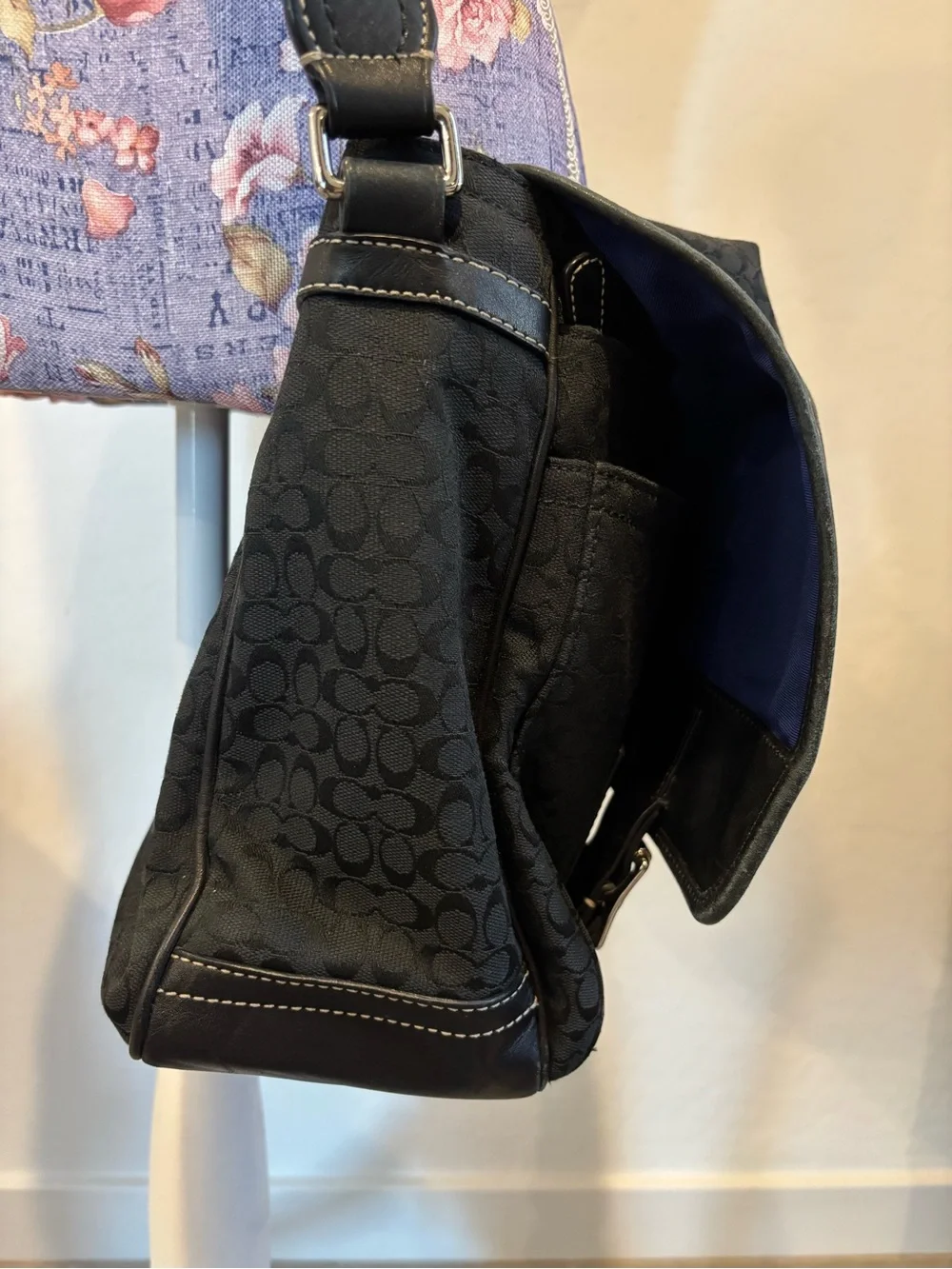 Coach sleek black