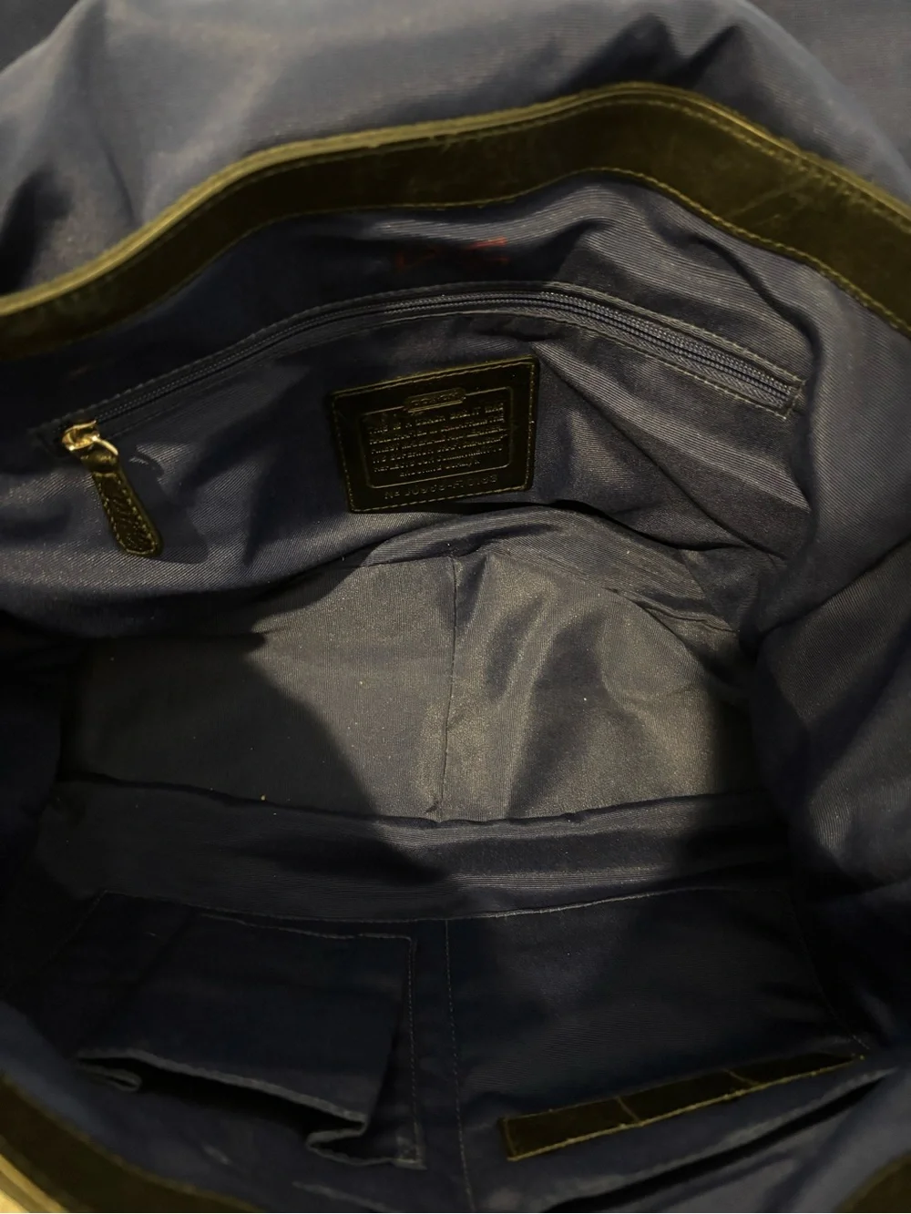 Coach sleek black