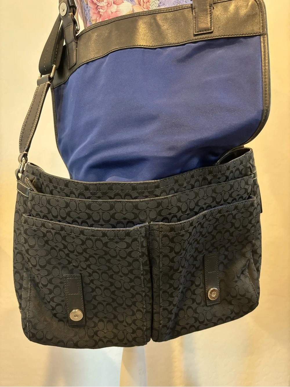 Coach sleek black