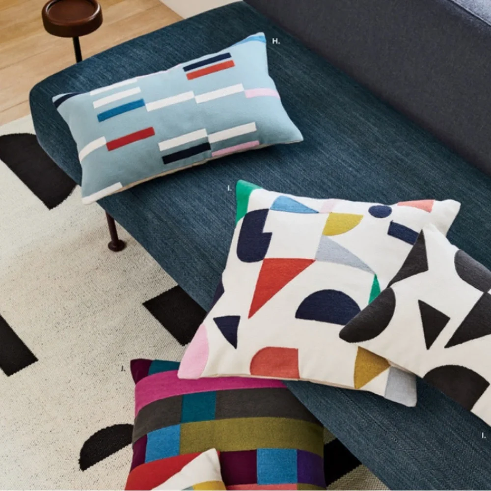 West Elm Striped Pillow Cover