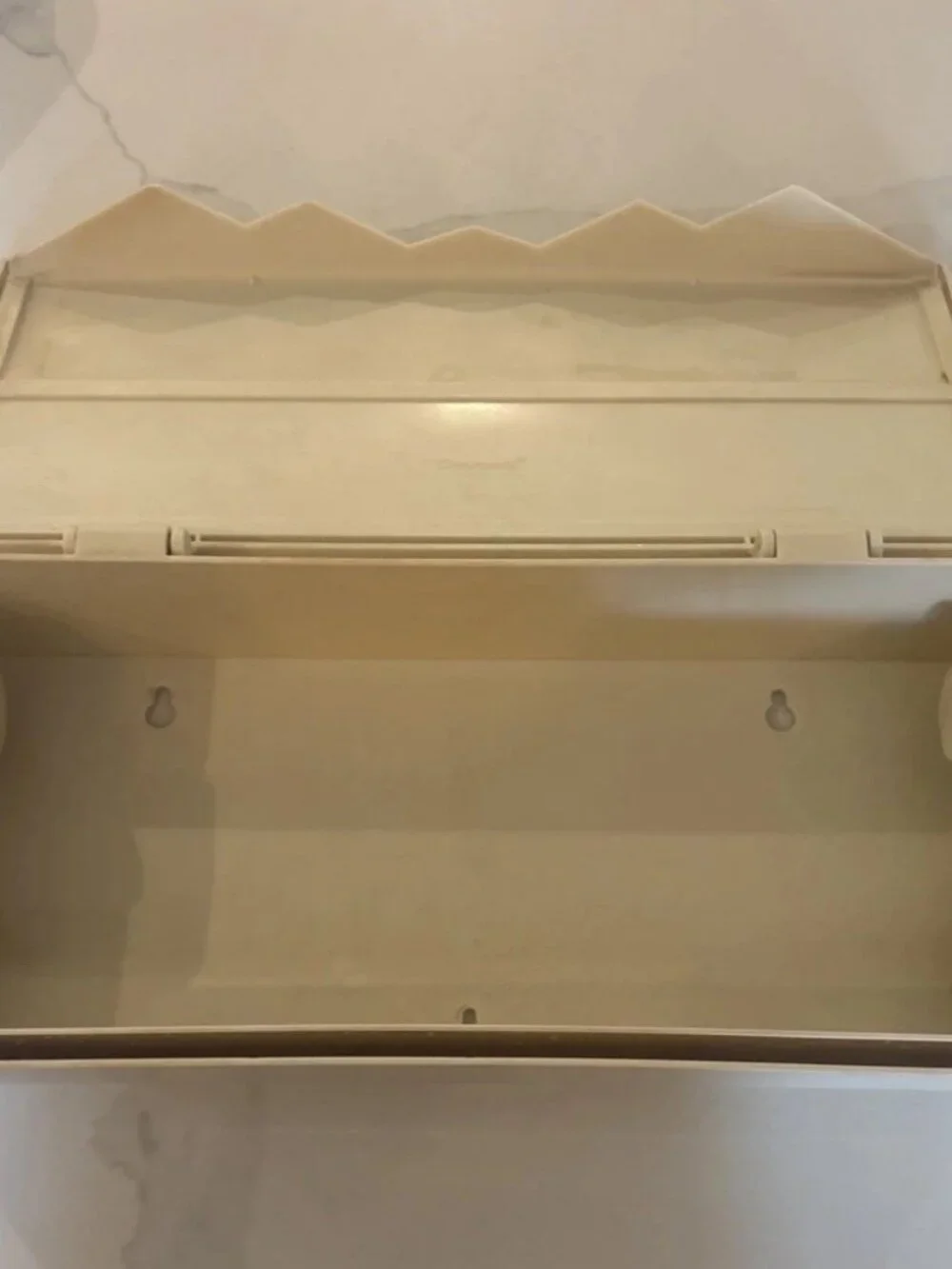 Vintage Tupperware Wax Paper & Foil Dispenser Almond #1573 Wall Mount Retro