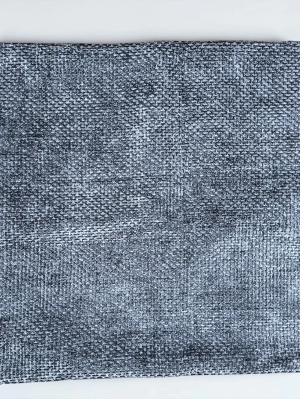 Navy Blue Chenille Throw Pillow Cover 19x19  NWOT