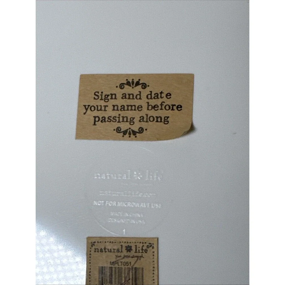 NATURAL LIFE giving plate