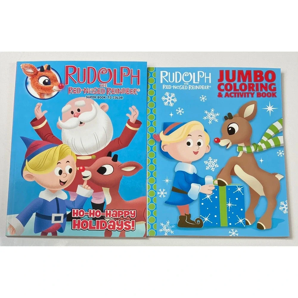 Rudolph The Red-Nosed Reindeer‎ Ho-Ho-Happy Holidays & Jumbo Coloring Activity